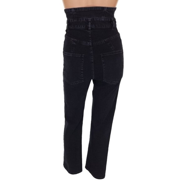 Marissa Webb High Rise Straight Leg Jeans Size 23 00 XXS Womens Black - Picture 10 of 13